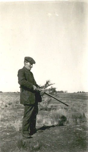 Arthur James Pearce shooting rabbits