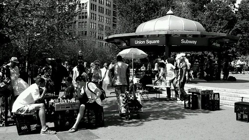 Chess Players in Union Square Park by ShellyS
