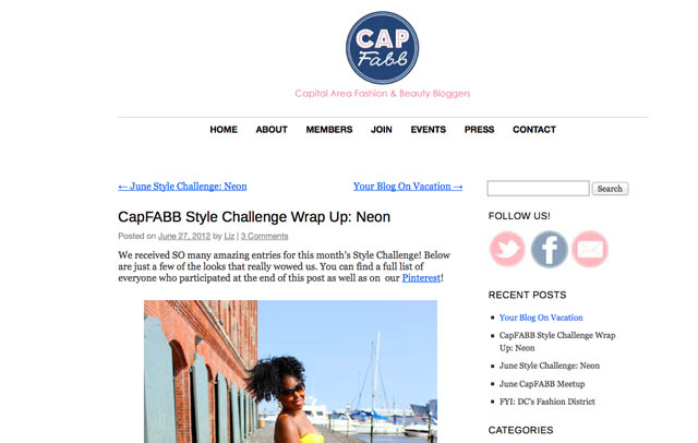 CapFABB, june 28 2012 neon challenge, style challenge, fair vanity fair trade