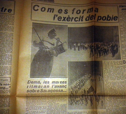 Milicias a Zaragoza, Barcelona, 9 de agosto de 1936. by Octavi Centelles