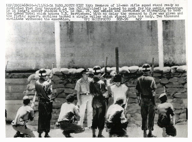 Da Nang 1965 - Rifle Squad Stands Ready for Execution of Terrorist Le Dua