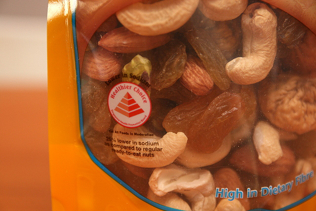HPB approved! The nuts bear the Healthier Choice Symbol