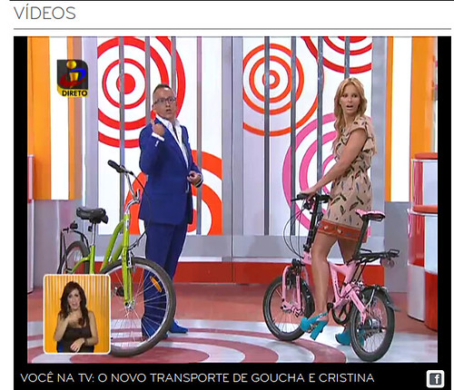 A escola da Cenas a Pedal no "Você na TV" da TVI, a 10/8/2012