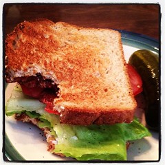 you know you want some. (BLT made with organic bacon, which is a delicious thing that exists.)