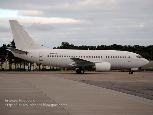 M-ABES Boeing 737-58E by Jersey Airport Photography