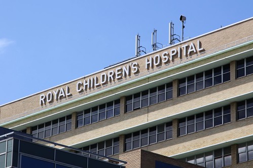 'Royal Children's Hospital' spelt out on the main building