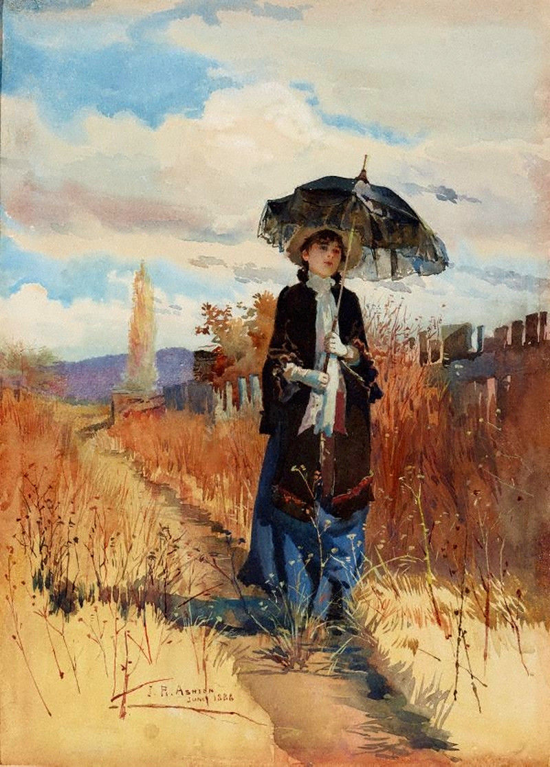 A Solitary Ramble by Julian Ashton, 1888