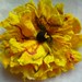 yellow felted flower corsage