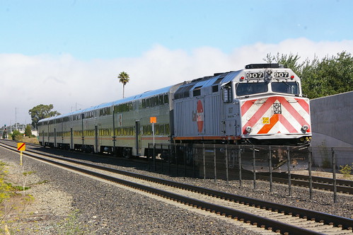 Caltrain F40PH-2 series in Millbrae Sta, Millbrae San Mateo County, California, United States / Aug 21, 2012