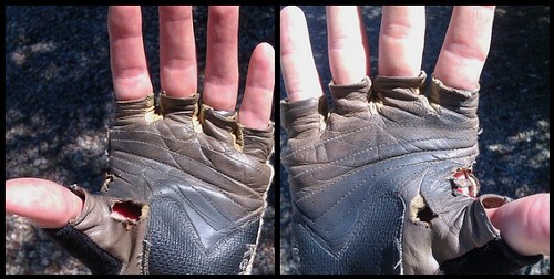 Yet another set of gloves done in. by cyclotourist