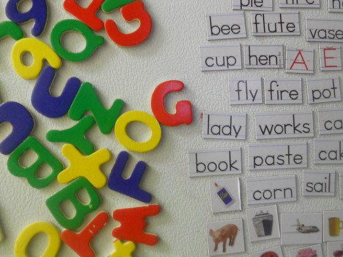 Letter, Word, and Picture magnets
