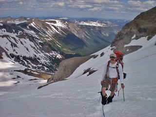 Josh Ascending Inner Glacier
