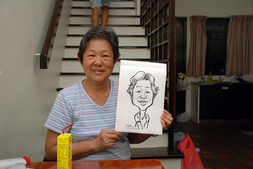 caricature live sketching for birthday party 10022012 -1