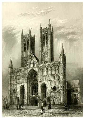 012-Catedral de Lincoln-Winkles's architectural and picturesque illustrations of the catedral..1836-Benjamin Winkles