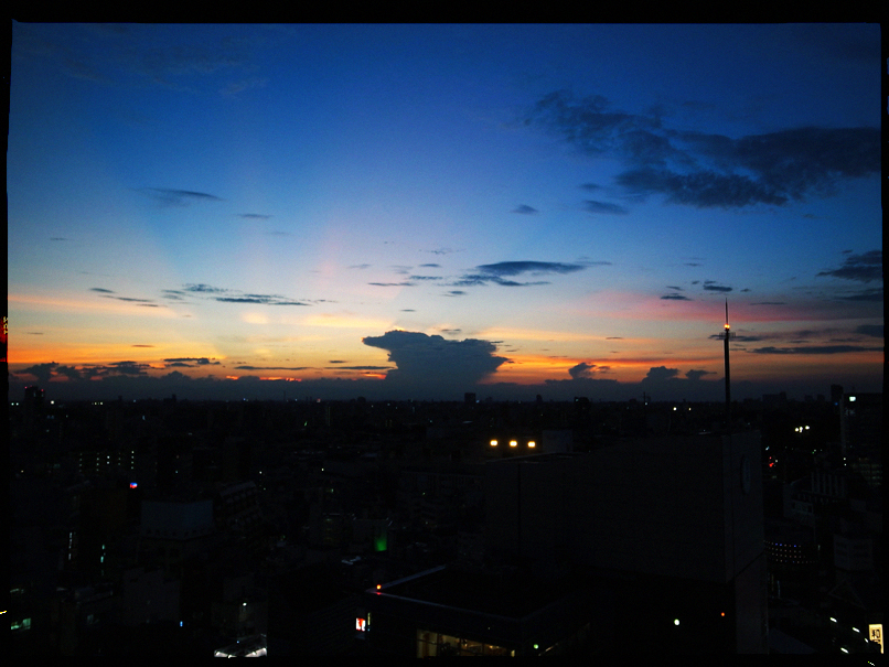 shibuya sunset