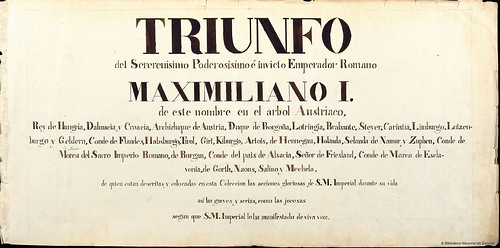 000-Triunfo del Emperador Maximiliano I…1700-Copyright Biblioteca Nacional de España