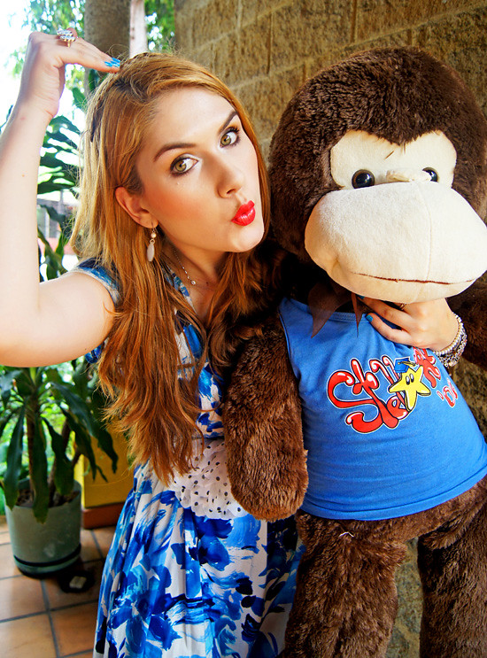 Floral dress and Monkey by The Joy of Fashion (12)