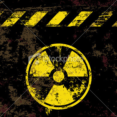 Grunge Radioactive Symbol