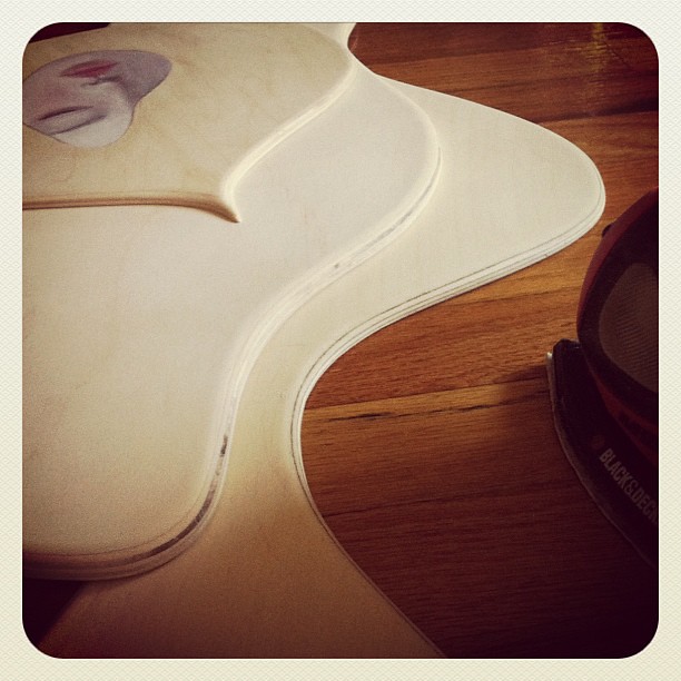 Sanding rounded edges is more satisfying with plywood!