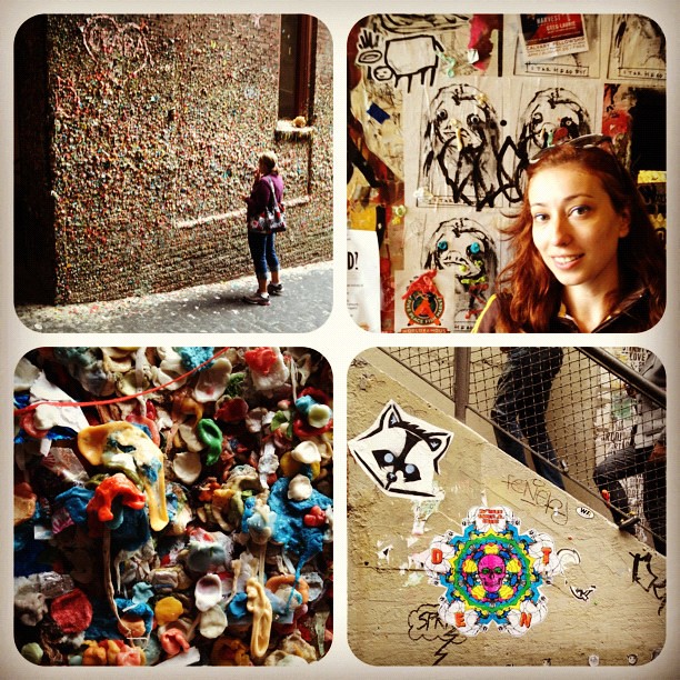 Food becomes art at Seattle's "Gum Wall"