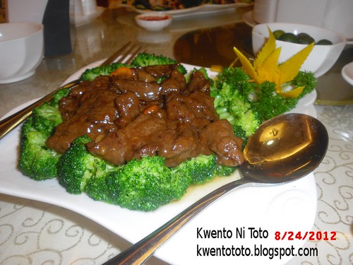 King Bee Chinese Restaurant Bloggers Food Tasting Event Sliced Beef With Broccoli Flower