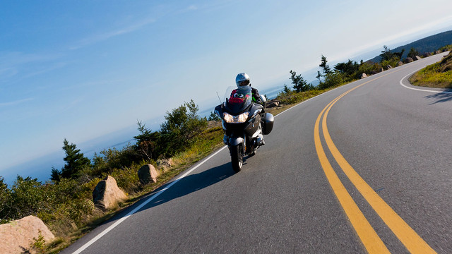 Riding up Cadillac Mountain with the 2012 BMW R 1200 RT