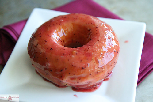 Plum Glazed Donuts from Heather Christo Cooks