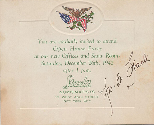 1942 Invitation to the Opening of Stacks