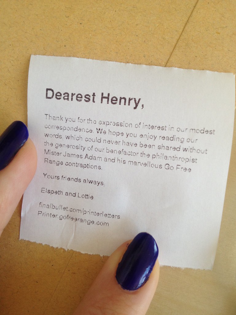 Dearest Henry