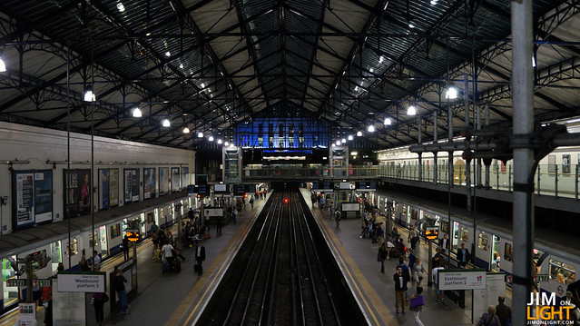the view of Earl's Court from the Earl's Court Station