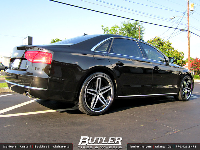 Audi A8 with 22in Lexani R-Five Wheels