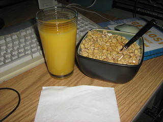 OJ and cereal