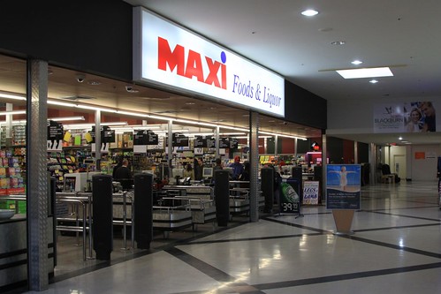 Maxi Foods supermarket at Blackburn North Shopping Centre