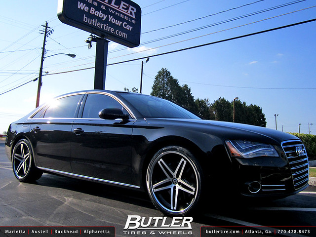 Audi A8 with 22in Lexani R-Five Wheels