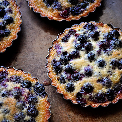 Browned Butter Blueberry Tarts Baked