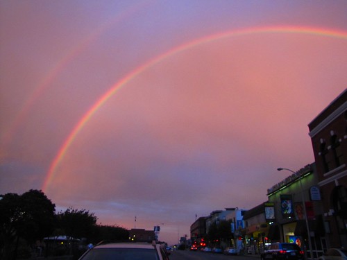 amazing double rainbow over San Francisco