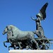 Statue on the top of Il Vittoriano, Rome