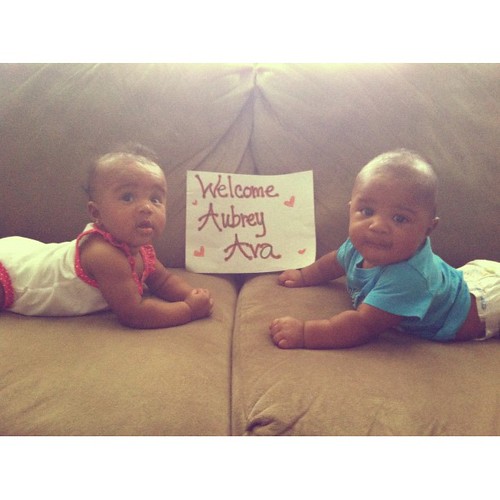 A warm welcome to their God sissy #aubreyava from the #hickstwins cc: @11rockstar11 @thelifeofjay
