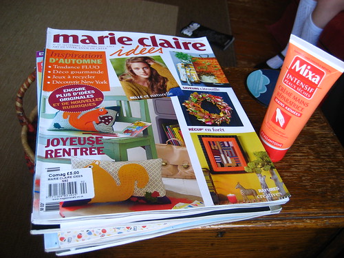 Marie Claire Idees and handcream
