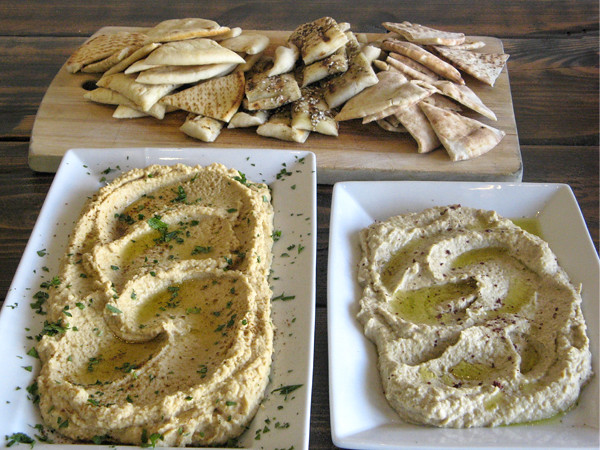Hummus and Baba Ganoush at New School of Cooking