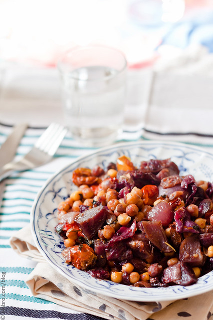 Purple Vegetables with Chickpeas