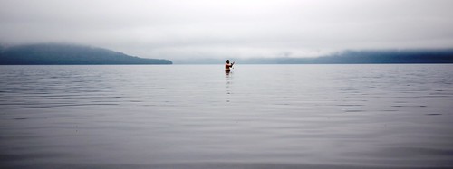 Paddling in Lake Kusharo (Hokkaido, Japan)