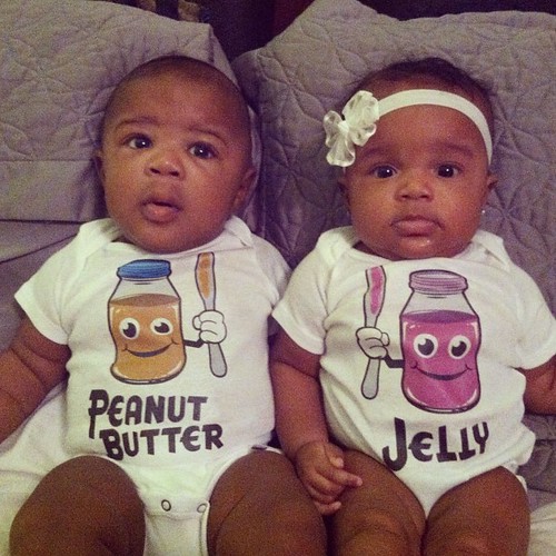 It's peanut butter, jelly time!!! #twins #hickstwins #pbj #baby #babies #instragram_kids