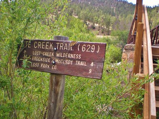 Bison Peak Trailhead at Ute Creek