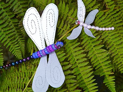 Punched Tin "Paper" Dragonfly Wings