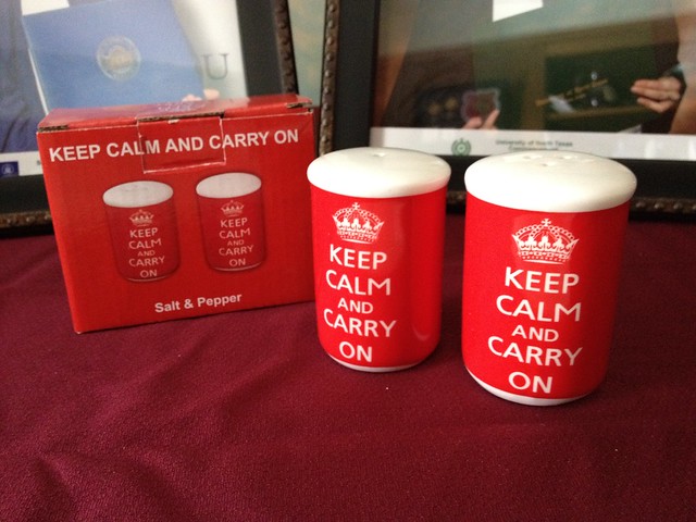 Keep Calm and Carry On Salt & Pepper Shakers