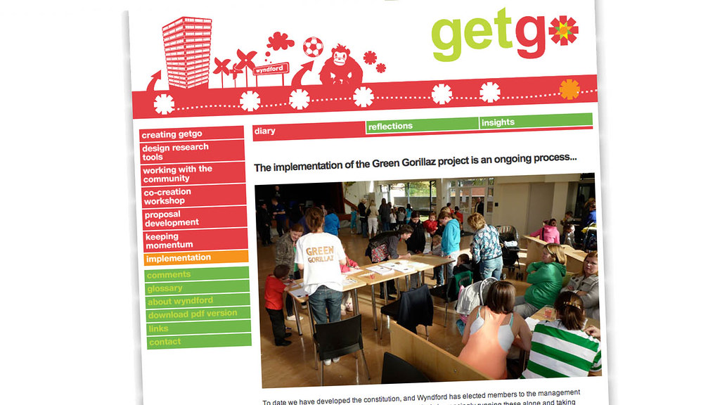Screenshot of the Getgo Glasgow website reporting of the first event