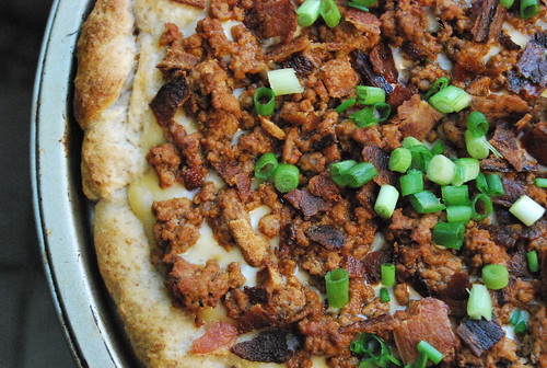 PICTURE_Bacon Cheeseburger Pizza - Aerial Close-Up