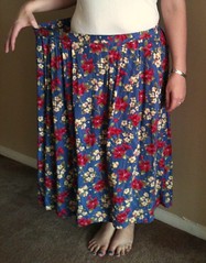 Ruffled Floral Skirt - Before