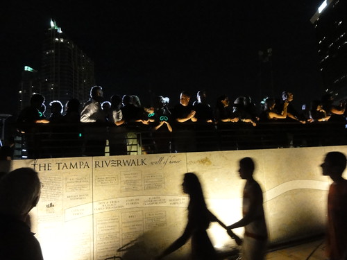The Tampa Riverwalk wall of honor